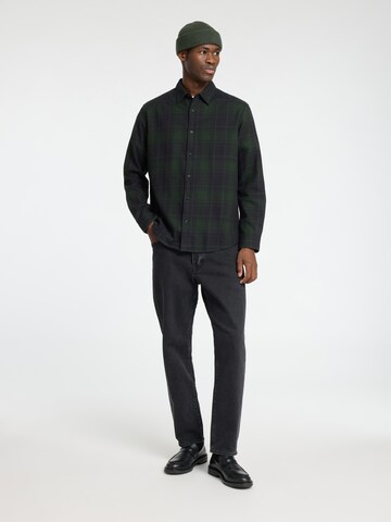 SELECTED HOMME Regular fit Button Up Shirt 'SLHOWEN' in Green