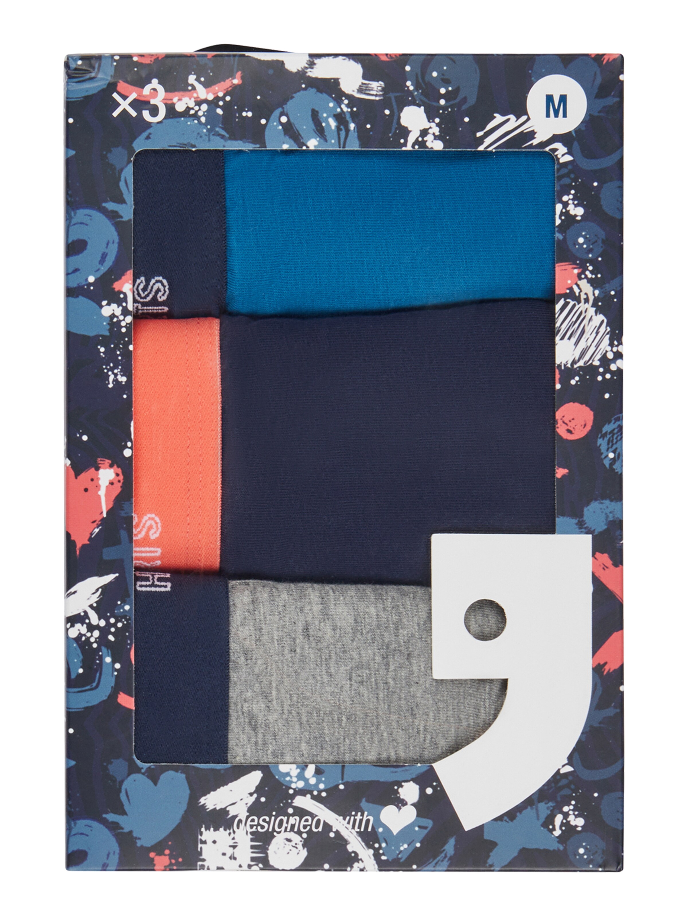 Boxers ' Jersey ' Happy Shorts en bleu