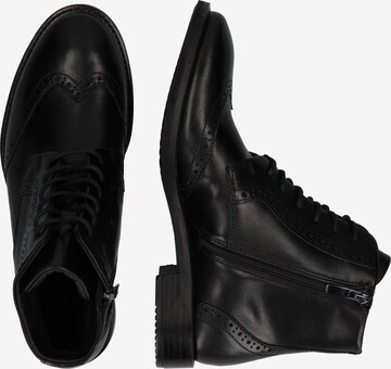 ECCO - Botines con cordones en negro