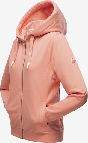 NAVAHOO Zip-Up Hoodie 'Engelshaar' in Orange