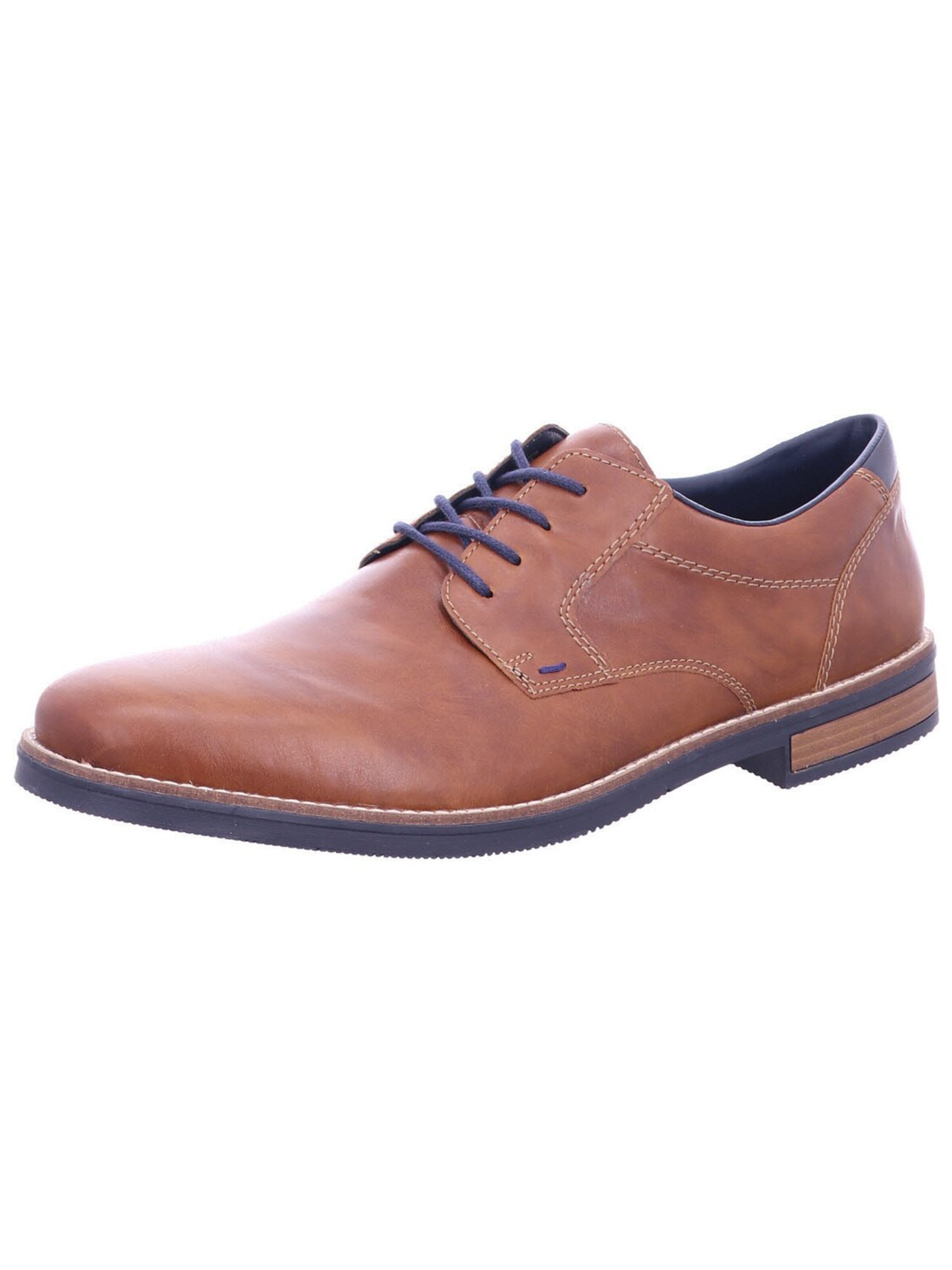 Rieker Lace-Up Shoes 'Schnürschuh Herren 13500 25 Kunststoff (Synthetik) in braun' in Brown: front