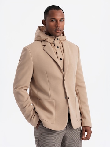 Ombre Slim Fit Sakko in Beige