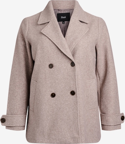 Zizzi Übergangsmantel 'CACALLIE' in beigemeliert, Produktansicht