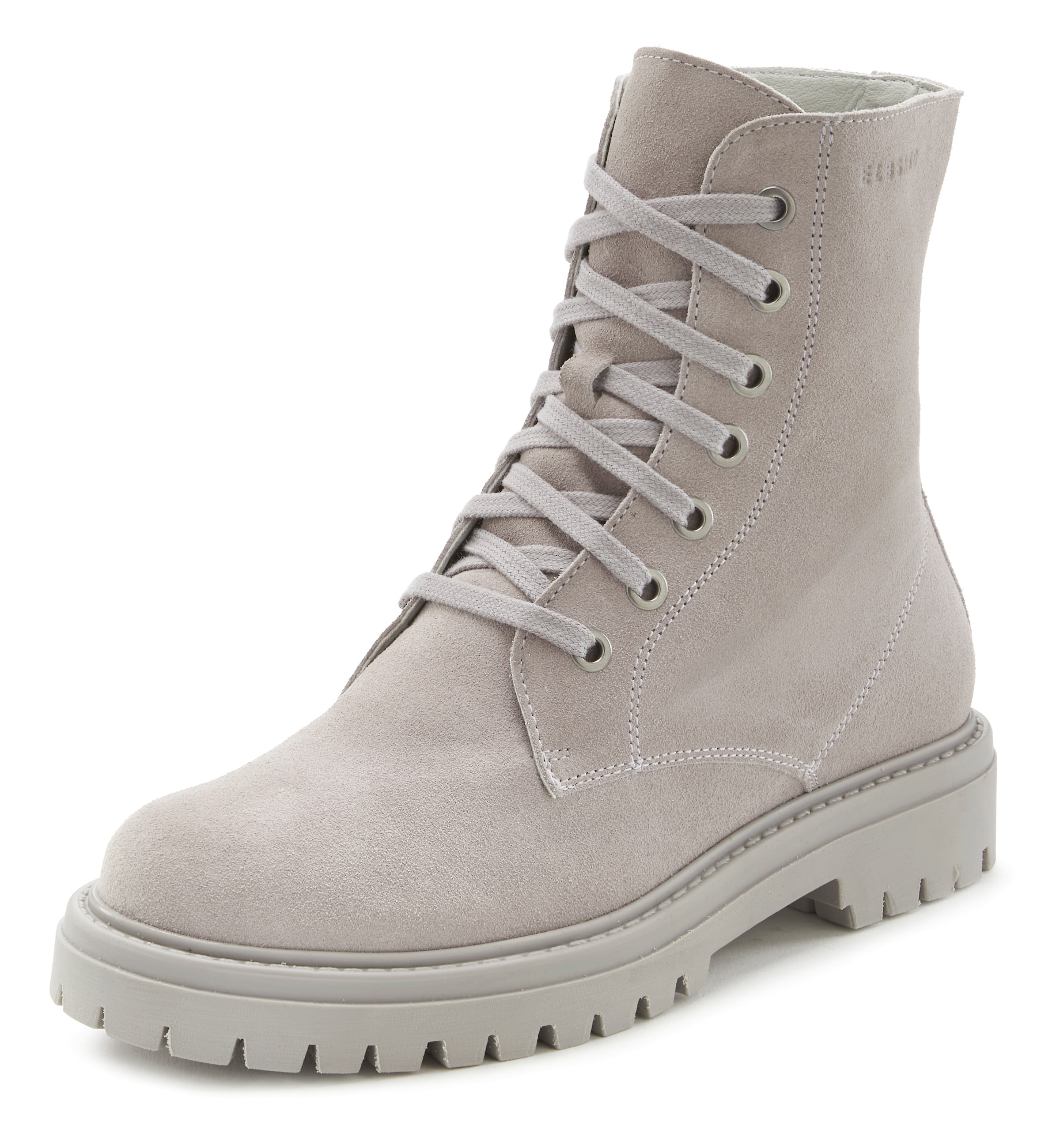 Bottines à lacets Elbsand en gris : devant
