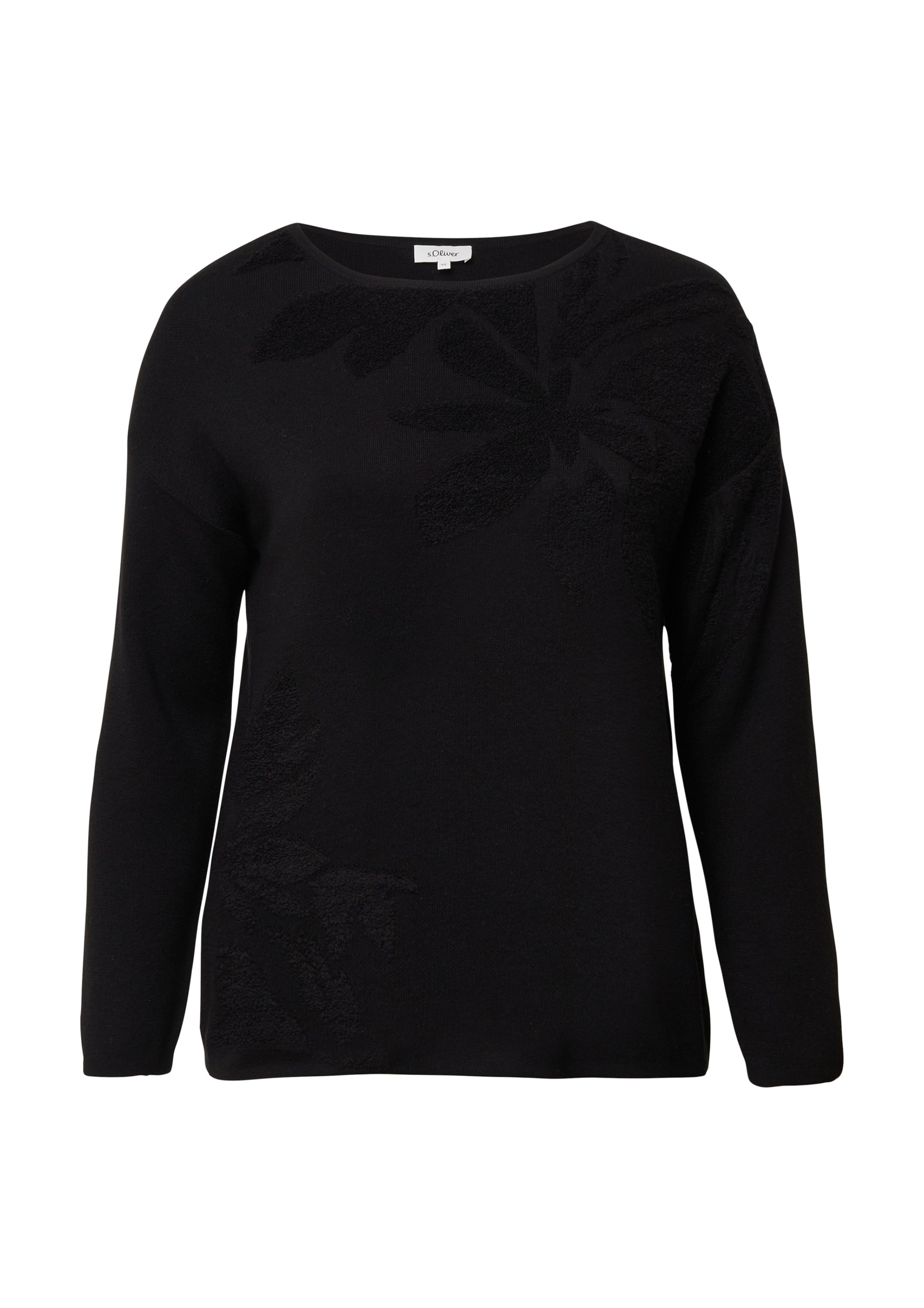 Pull-over s.Oliver Red Label Plus en noir : devant