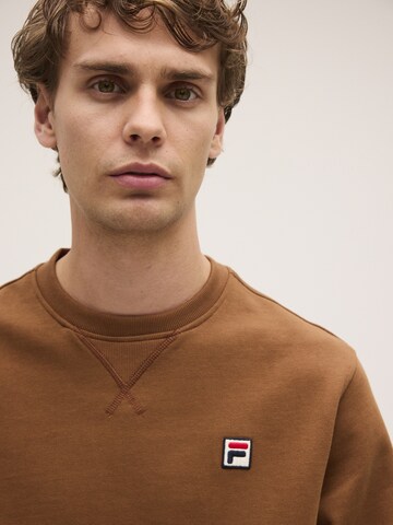 FILA Sweatshirt 'BIELLA regular crewneck sweatshirt' in Bruin