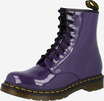 Dr. Martens Veterlaarsjes in Lila: voorkant