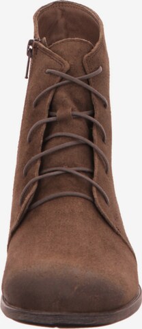 THINK! Lace-Up Ankle Boots in Brown