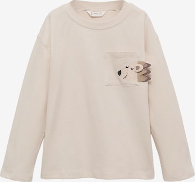 MANGO KIDS Majica 'OREJITA' u bež / ecru/prljavo bijela / tamno bež / crna, Pregled proizvoda