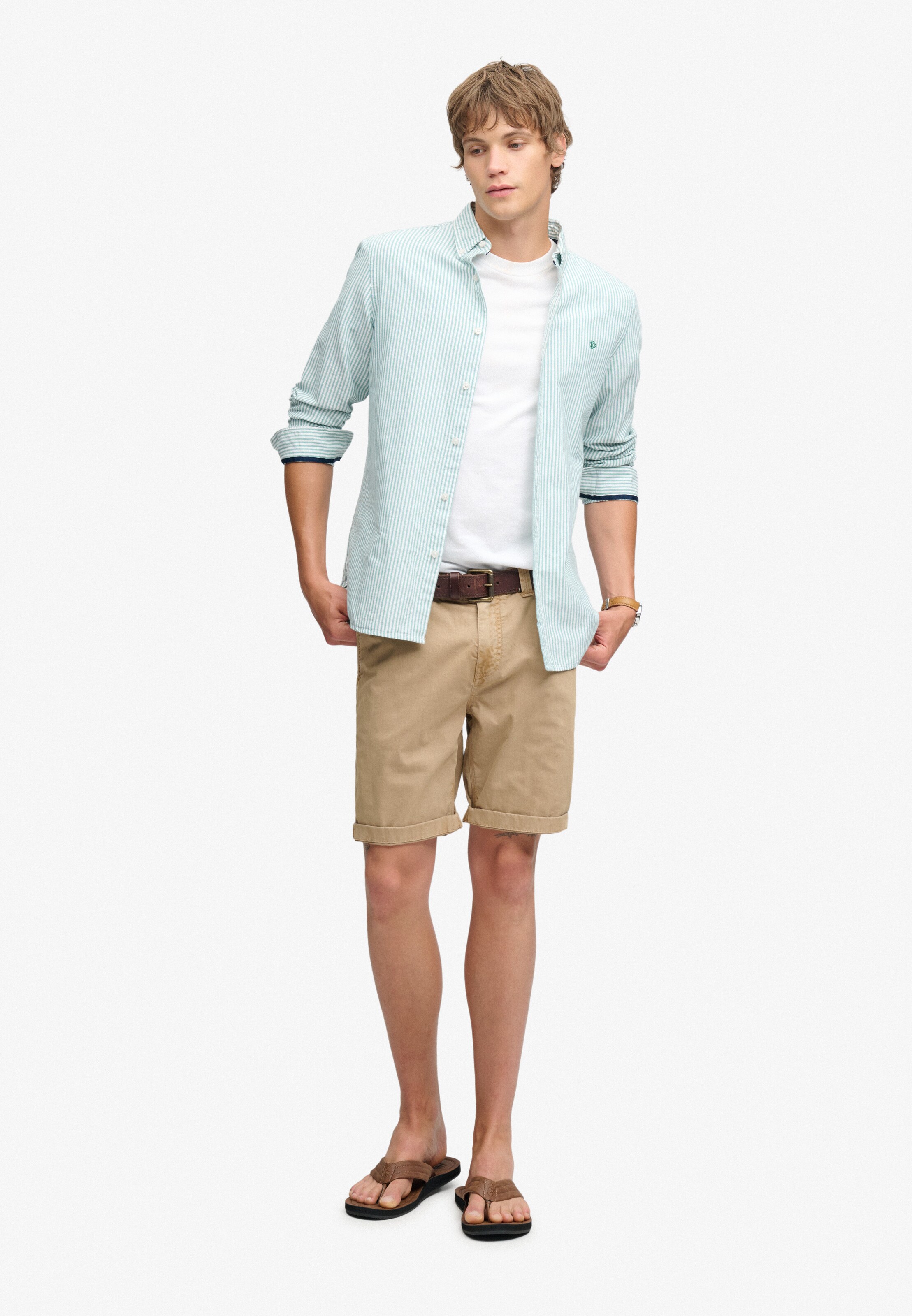 Superdry & Co Regular Cargo Pants in Beige