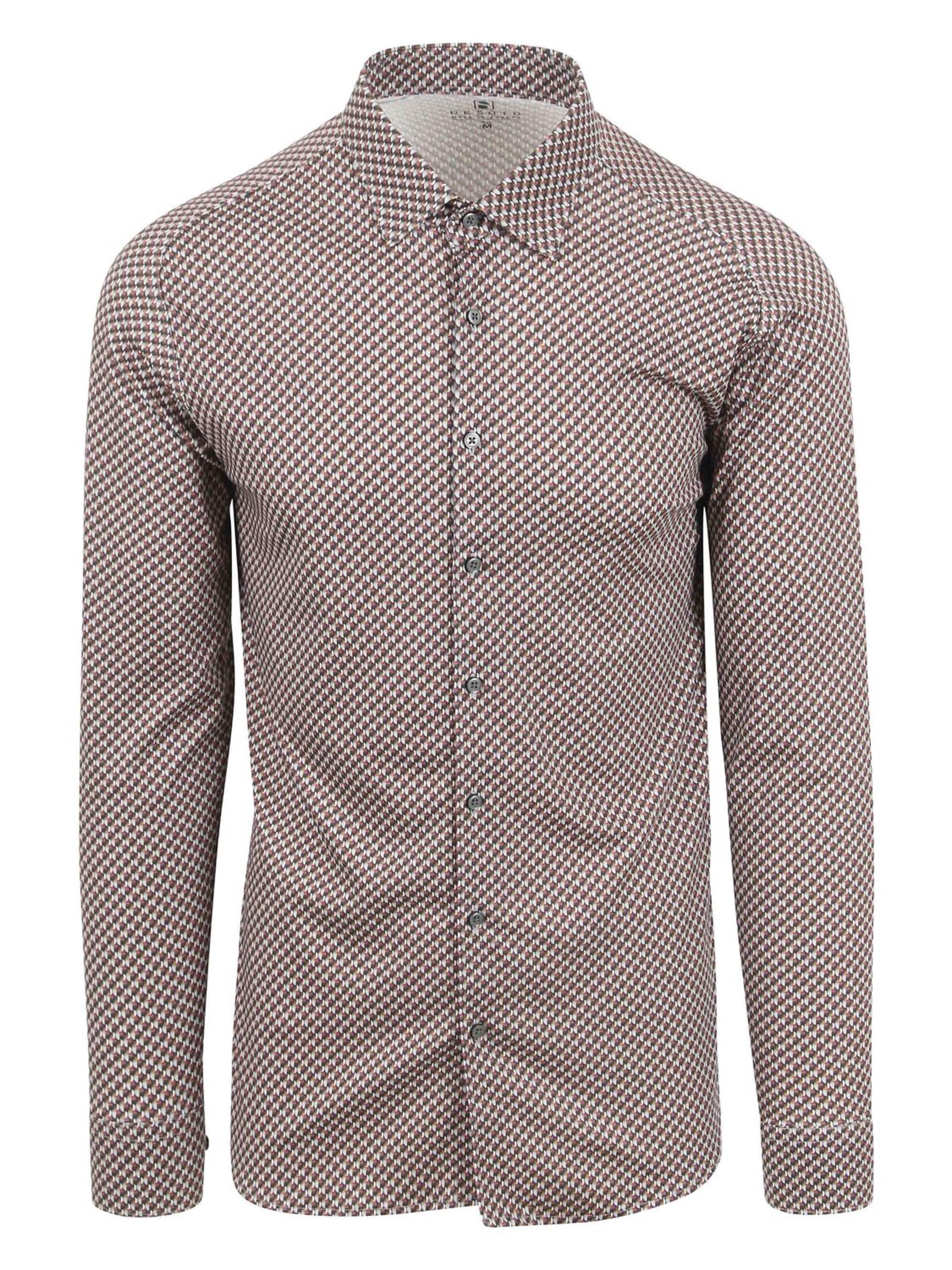 DESOTO Slim fit Overhemd in Groen: voorkant