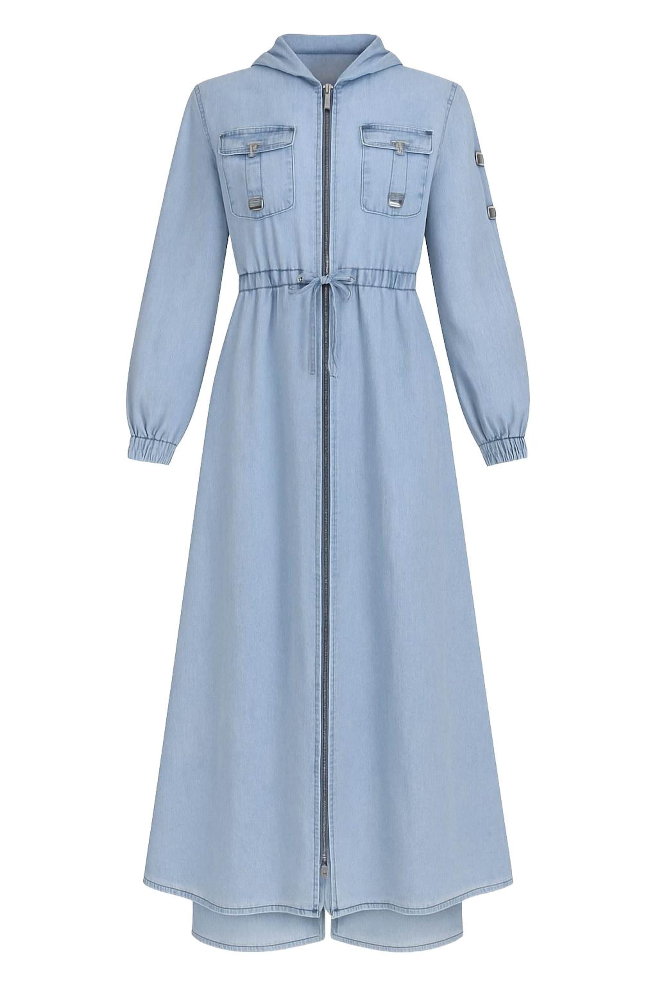 MODAMIHRAM Shirt Dress in Light blue, Item view