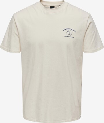 Only & Sons - Camiseta 'ALEC' en blanco: frente