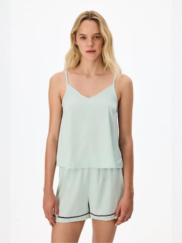 Pantalon de pyjama 'PENTI Aurora Satin Shorts mit Blumenmuster als Schlafanzughose' Penti en vert