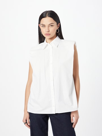 HUGO Red - Blusa 'Evya' en blanco: frente