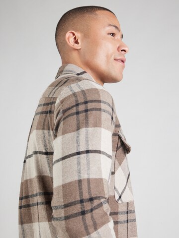 JACK & JONES Comfort fit Overhemd 'JPRRAYMOND' in Bruin