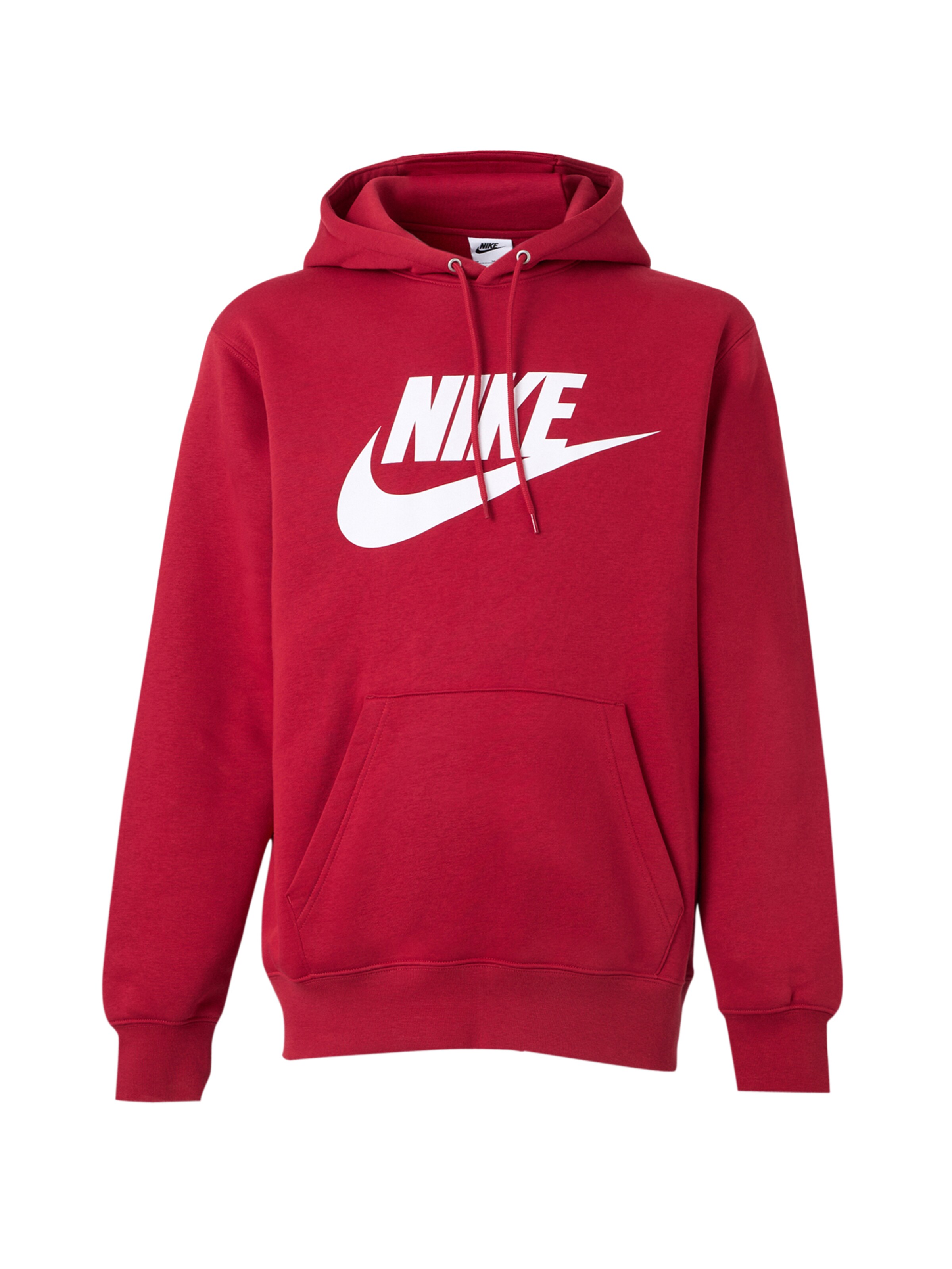 sarkans Nike Sportswear Sportisks džemperis 'CLUB': no priekšpuses