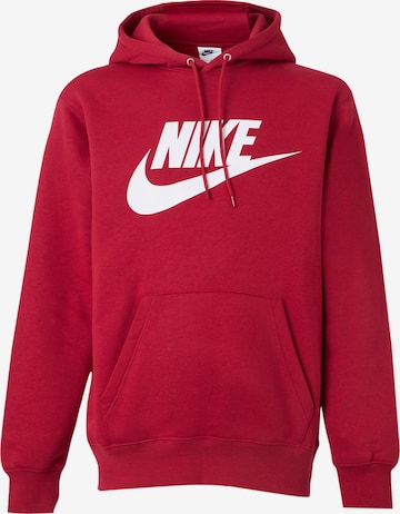 sarkans Nike Sportswear Sportisks džemperis 'CLUB': no priekšpuses