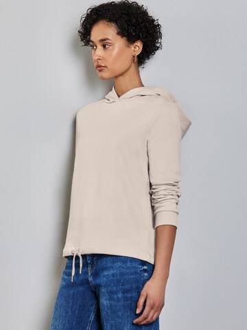 STREET ONE Sweatshirt in Beige: front