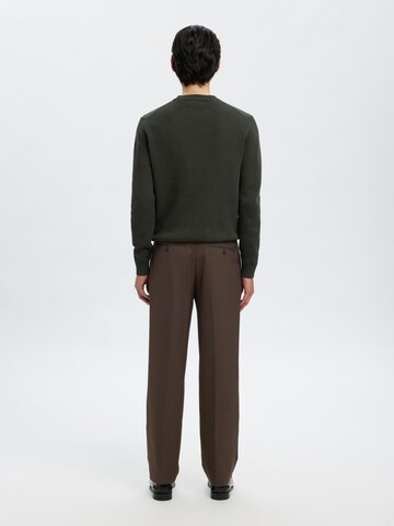 SELECTED Regular Pantalon in Bruin