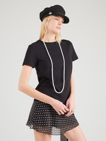 QS Shirt in Zwart: voorkant