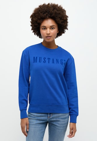 MUSTANG Sweatshirt in Blue: front