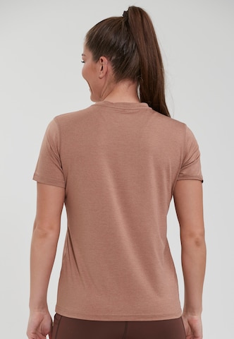 ENDURANCETehnička sportska majica 'Maje' - smeđa boja