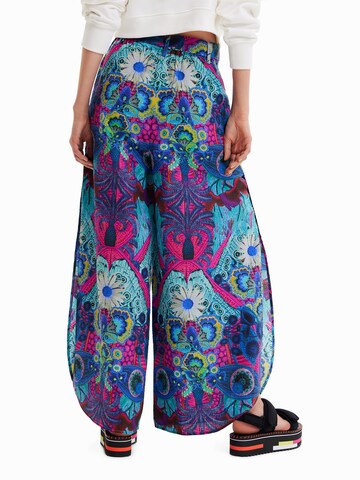 Desigual Wide leg Broek in Blauw