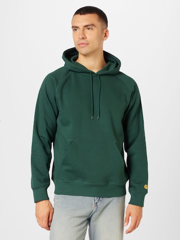 Carhartt WIP Sweatshirt 'Chase' in Green: front