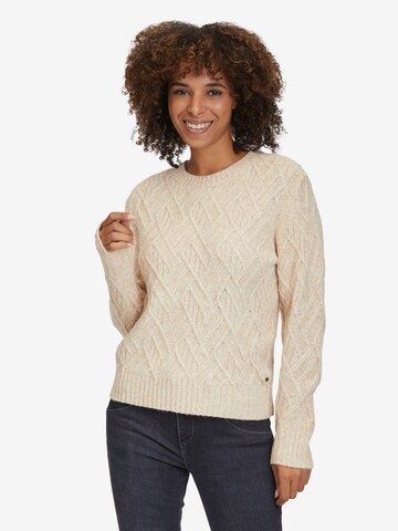 Pull-over Betty & Co en beige : devant