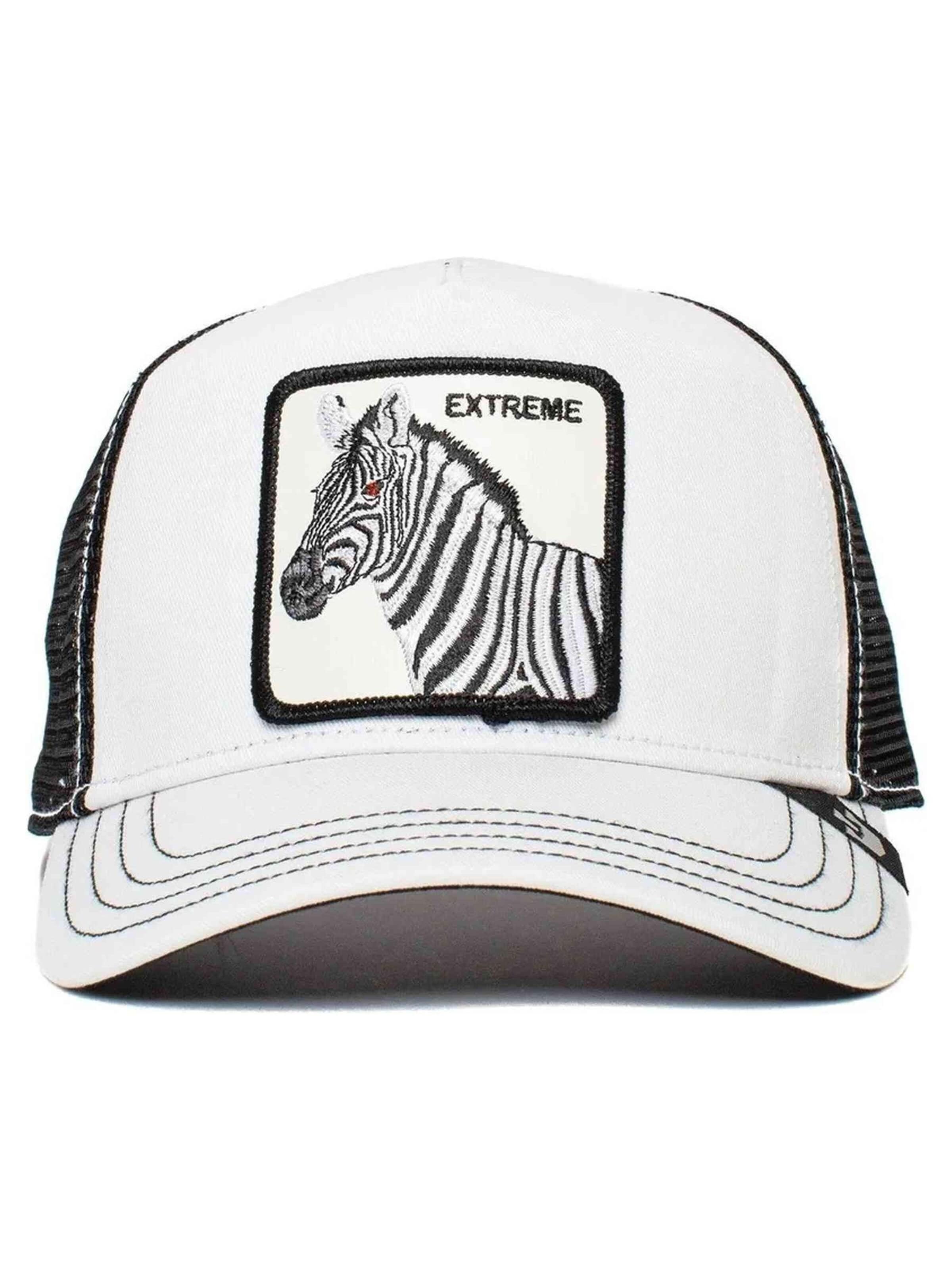 GOORIN Bros. Hætte 'blanca zebra extreme' i hvid: forside