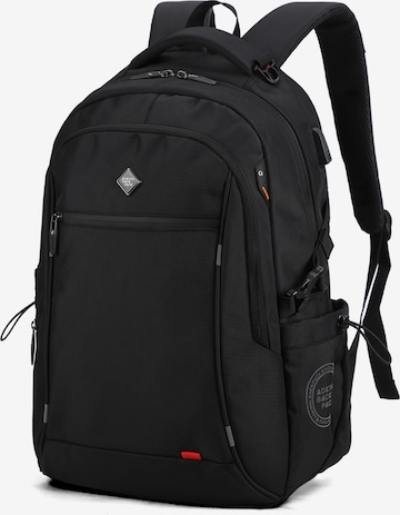 Aoking Rucksack in Schwarz: Vorderseite