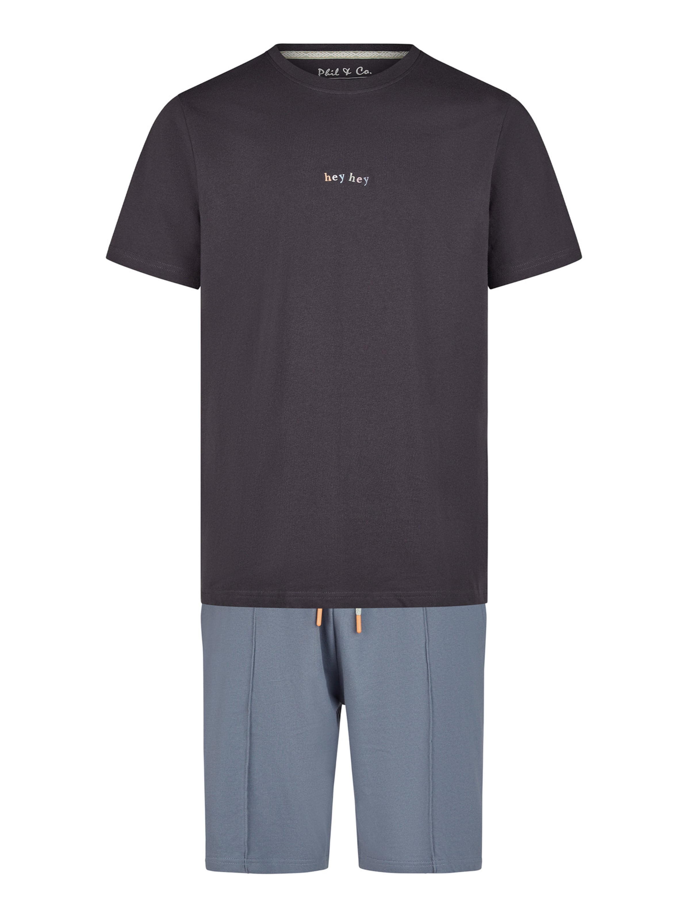 Pyjama court 'Lounge & Night' Phil & Co. Berlin en bleu : devant