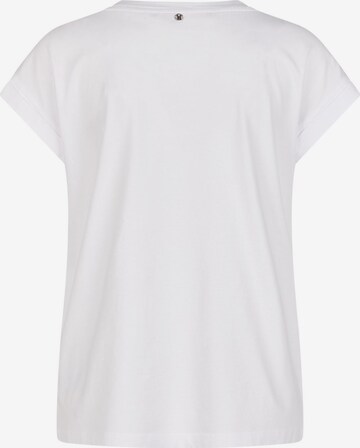 MARC AUREL Shirt 'Happy Hour Sunset Club' in White