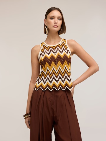 MOTIVI Knitted top in Brown: front