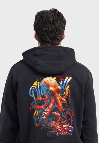 Oldskull Sweatshirt 'Wrldvibe Tentacle Spectacle' in Schwarz