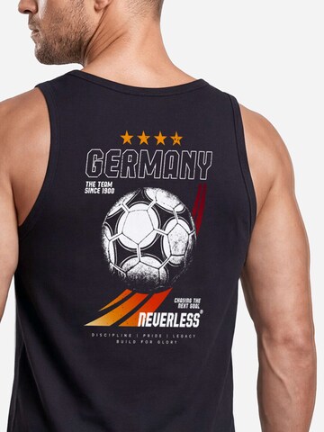 Neverless Shirt 'Retro Fußball'‌ in Schwarz