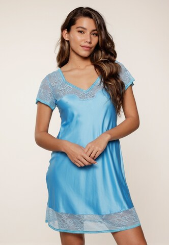 LingaDore Negligé in Blauw: voorkant
