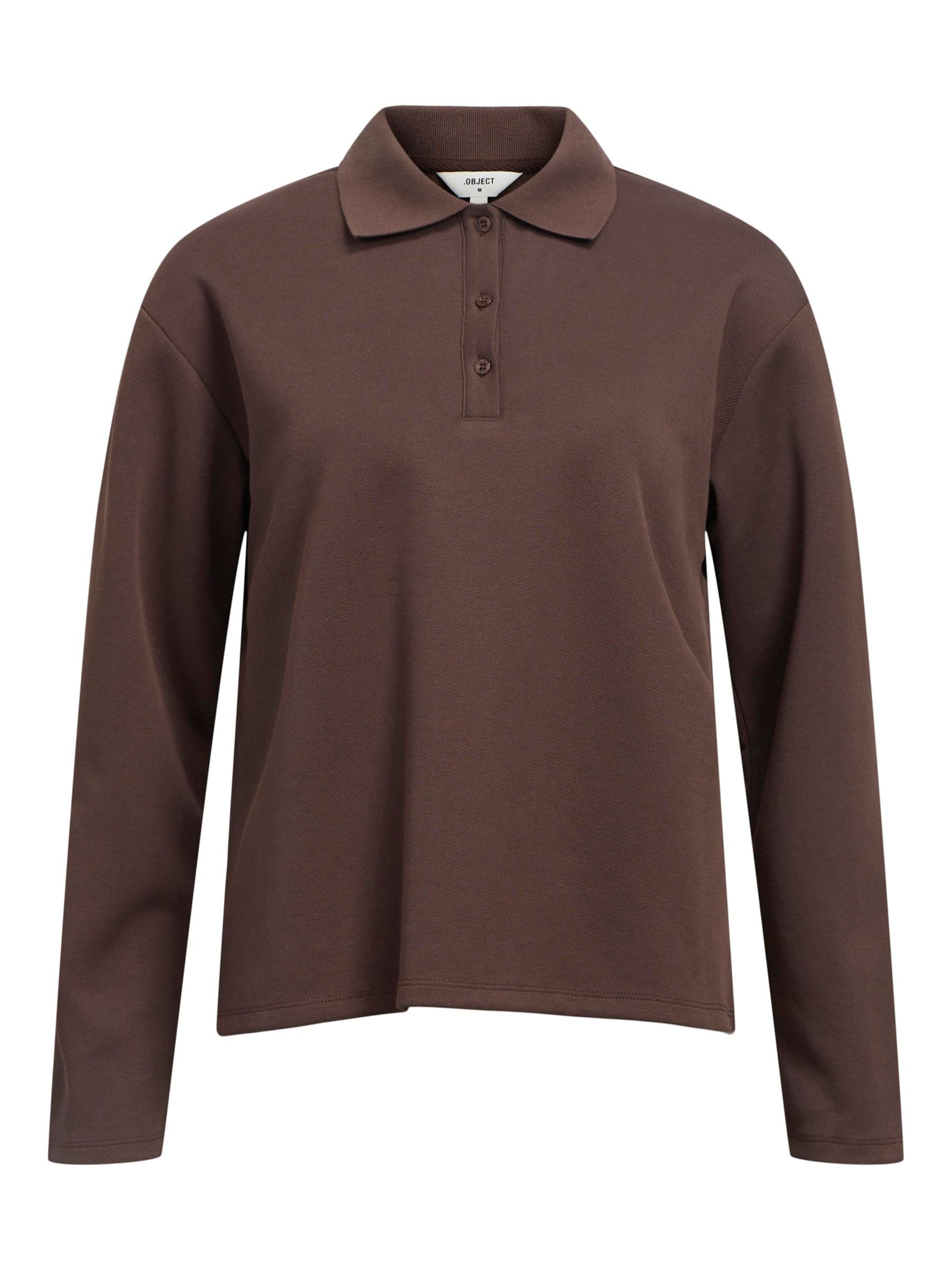 Maglietta 'OBJMille' di OBJECT in marrone: frontale