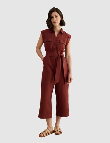 Hobbs London Jumpsuit in Brown: front