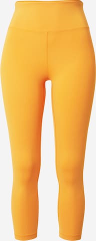 Skinny Pantalon de sport Casall en jaune : devant