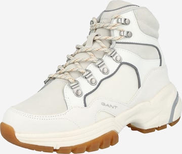 GANT Lace-Up Ankle Boots 'Lawanda' in White: front