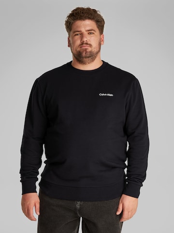 Calvin Klein Big & Tall Sweatshirt i svart