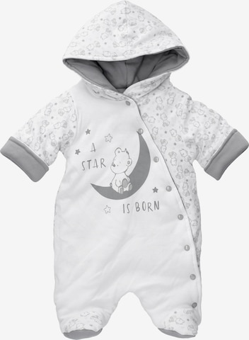 Baby Sweets Athletic Suit ' A star is born ' in White: front