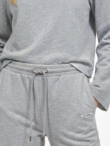 Karl Lagerfeld Wide Leg Housut värissä harmaa