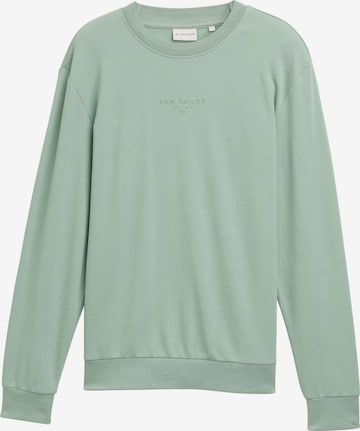 TOM TAILOR Sweatshirt in Groen: voorkant