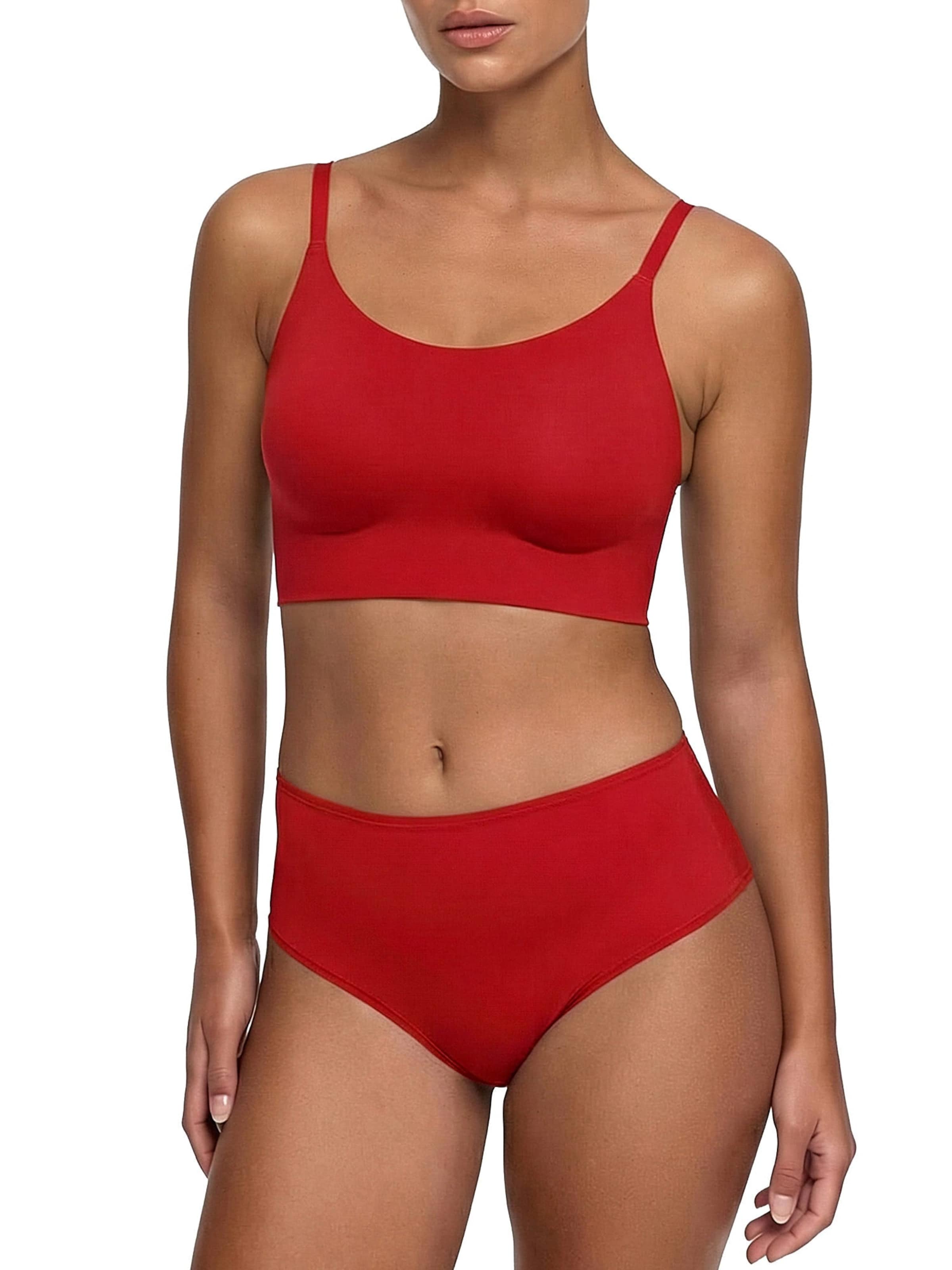 Bustier Soutien-gorge 'Scoop Neck BH' cfab (formerly creamy fabrics) en rouge