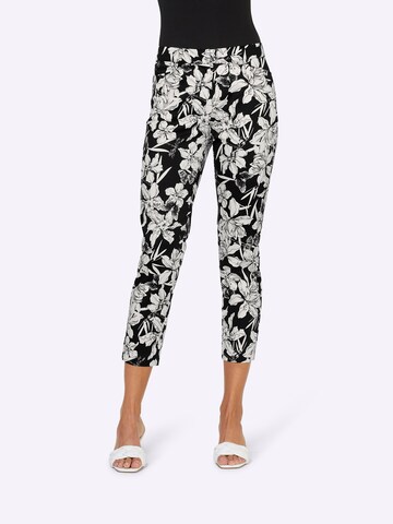 Regular Pantaloni de la heine pe bej: față