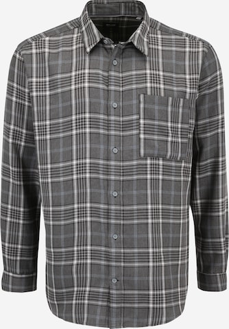 Only & Sons Big & Tall Regular fit Button Up Shirt 'LOKI' in Grey: front