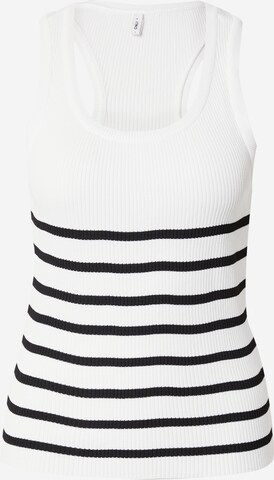 ONLY - Top de punto 'LILL' en blanco: frente